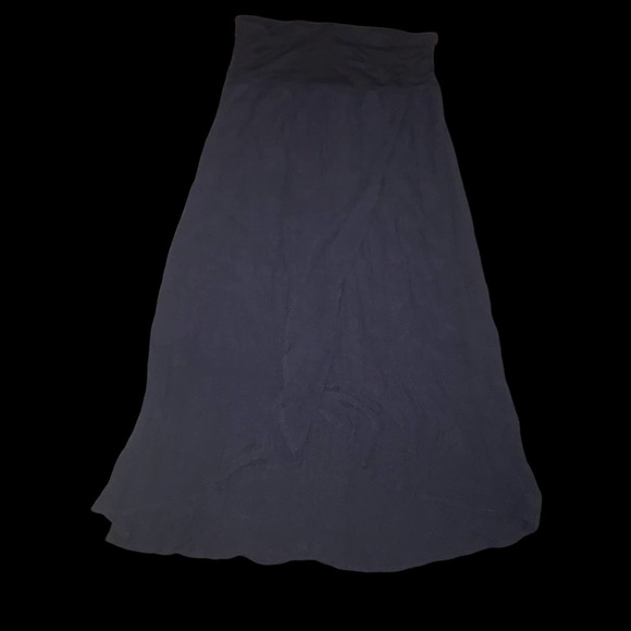 C EST 1946 Navy Maxi Skirt  SZ S - Picture 3 of 10